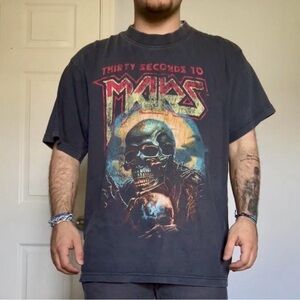 Men's Graphic T-Shirt - Black Thirty Seconds to Mars